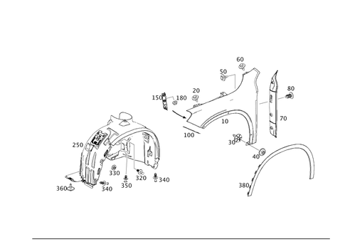 Front Fender for 2015 Mercedes-Benz GLA250 #0