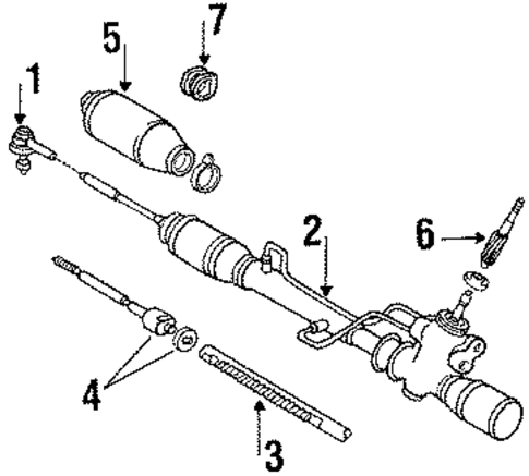 Steering Linkage for 1989 Toyota Tercel #0