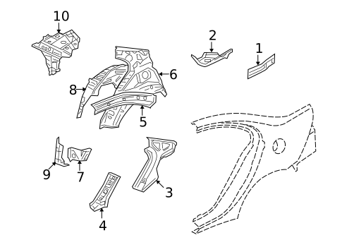 Inner Structure for 2017 Mitsubishi Lancer #0