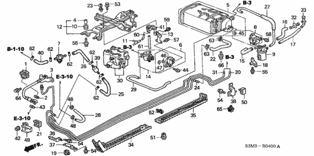 Fuel Pipe for 2001 Acura CL #0