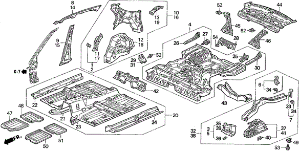 Inner Panel for 1997 Acura TL #0