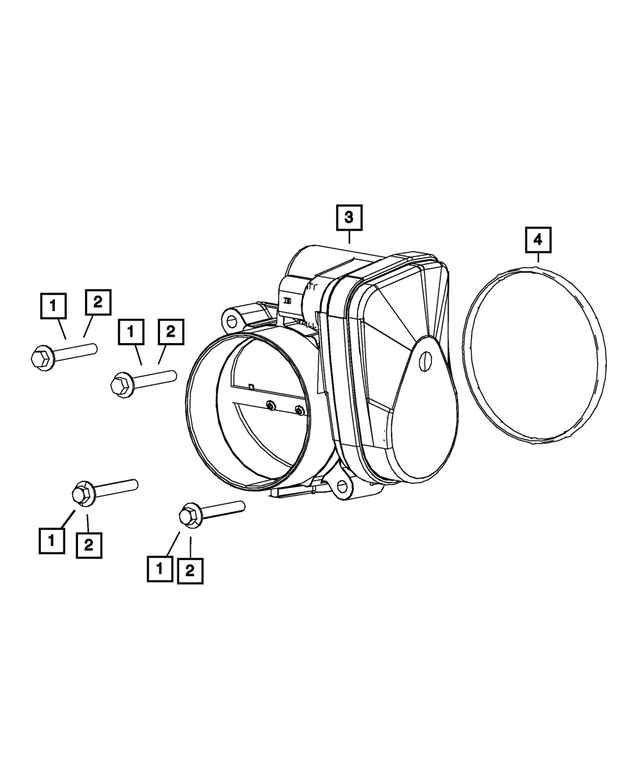 68271245AA - Fuel and Accelerator Pedal: Throttle Body To Intake Seal for Mopar Image