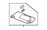 83280TBAA93ZA - Body: Sun-visor for Honda: Civic, Insight Image