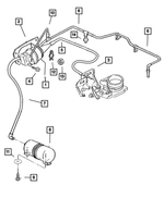 55037565AC - : VAC LINE for Jeep: Cherokee Image