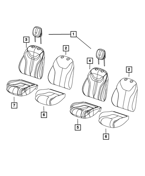 Front Seats - First Row for 2014 Dodge Dart #3