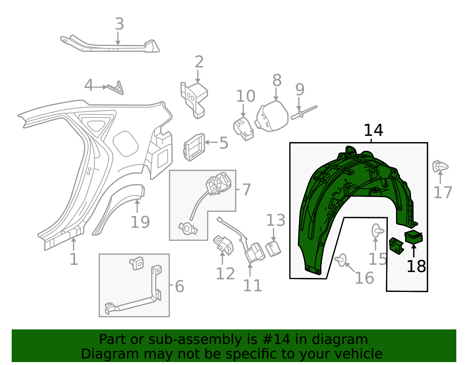 74552-3S5-A00 - Quarter Panel Splash Shield 2023-2025 Acura Integra ...