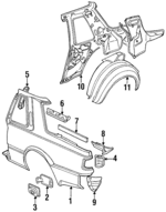 7815201F00 - : Tail Lamp Pocket for Nissan: 200SX Image