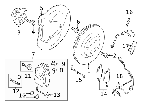 Front Brakes for 2017 Audi TTS Quattro #0