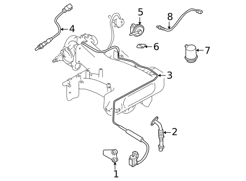 EGR System for 2002 Mitsubishi Montero #0