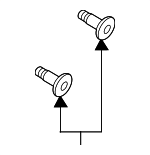 998310816 - Brakes: Rotor Screw for Mazda: 2, 3, 6, CX-3, CX-30, CX-50, CX-7, CX-9, MPV, MX-30 EV, MX-5 Miata, RX-8 Image