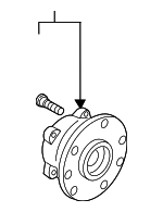 BEET2615X - Brakes: Hub Assembly for Mazda: 3 Image