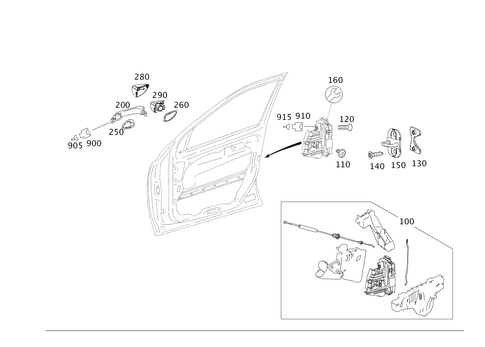 Locking System for 2008 Mercedes-Benz GL550 #0