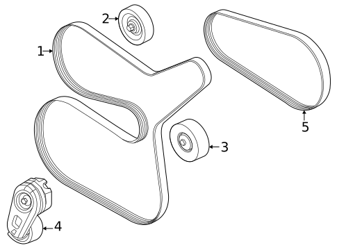 Accessory Drive Belt System Components for 2025 Ford F-250 Super Duty #0