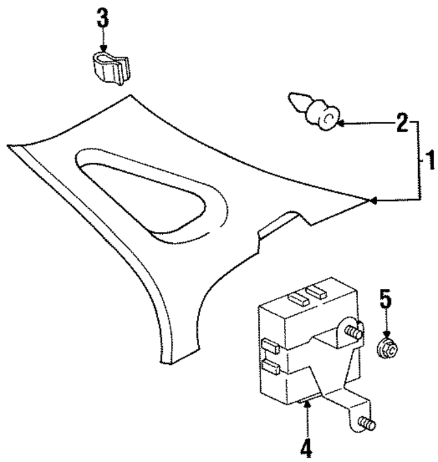 62470AC010B0 - : Interior Quarter Panel Trim Panel for Toyota Image