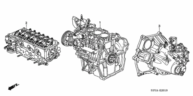 Engine Assy. - Transmission Assy. for 2005 Honda Insight #0