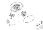 51162693066 - : Convex Mirror Glass for BMW Image
