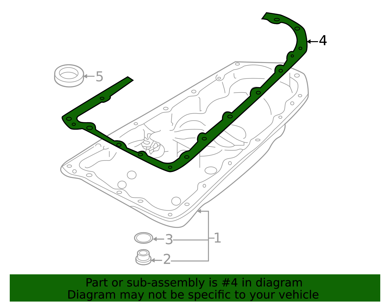 2014-2025 INFINITI Pan Gasket 313971XF0D | OEM Parts Online