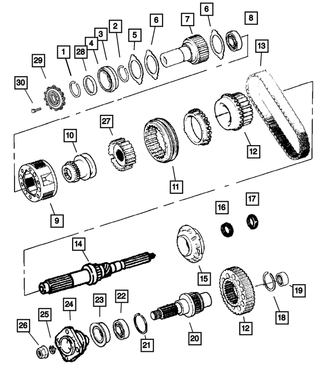5072458AA - Transfer Case Model 241 [DHW]: Input Gear Bearing for Mopar Image