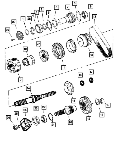 Gear Train for 2003 Jeep Wrangler #0