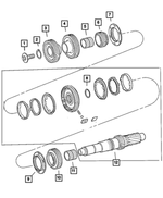 5159165AA - Manual Transmission 6 Speed: Synchronizer Stop Ring for Dodge: Nitro | Jeep: Liberty, Wrangler Image
