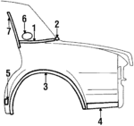 20194198 - Body: Molding for Buick: Skylark | Oldsmobile: Omega Image