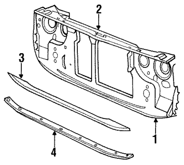 4325201 - Cooling System: Headlamp Frame for Mopar Image
