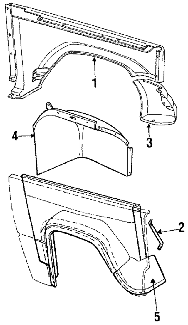 J5465037 - Body: Fender for Mopar Image