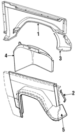 J5465039 - Body: Fender for Jeep: J10, J20 Image