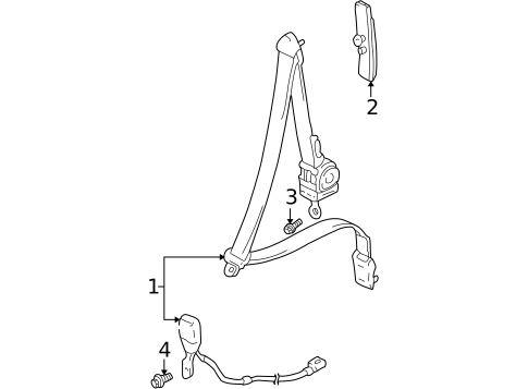 Front Seat Belts for 2001 Chevrolet Tracker #0