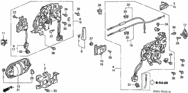Slide Door Locks (2) for 2000 Honda Odyssey #0