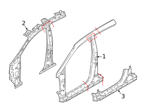 Hinge Pillar for 2020 Kia Sportage #0
