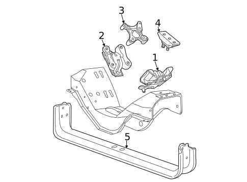 Engine & Trans Mounting for 2006 Ford F-250 Super Duty #0