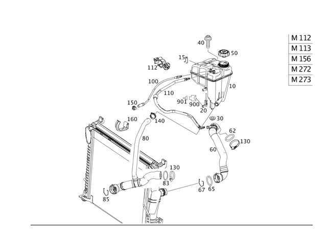 79934001 - Radiator: Catch Spring for Mercedes-Benz: 300S, C250, C300, C350, C63 AMG, CL550, CL600, CL63 AMG, CL65 AMG, CLS400, CLS500, CLS55 AMG, CLS550, CLS63 AMG, CLS63 AMG S, E250, E320, E350, E400, E500, E55 AMG, E550, E63 AMG, E63 AMG S, GL320, GLK250, GLK350, ML320, R320, R350, S350, S400, S600, S63 AMG, SL500, SL55 AMG, SL550, SL63 AMG, SLC43 AMG, SLK250, SLK350, SLK55 AMG, SLS AMG Image image