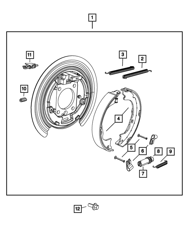 5114192AA - Brakes: Brake Shoe Hold Down Clip for Mopar Image