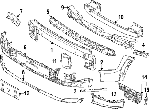 Bumper & Components - Front for 2025 Kia EV9 #0