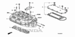 17140RGWA00 - Engine: COVER ASSY., IN. MANIFOLD (UPPER) for Honda Image