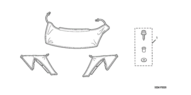 Nose Mask (Half) for 2007 Honda Accord #0