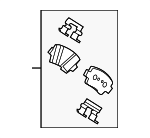 58302E6A50 - Brakes: Brake Pads for Hyundai Image