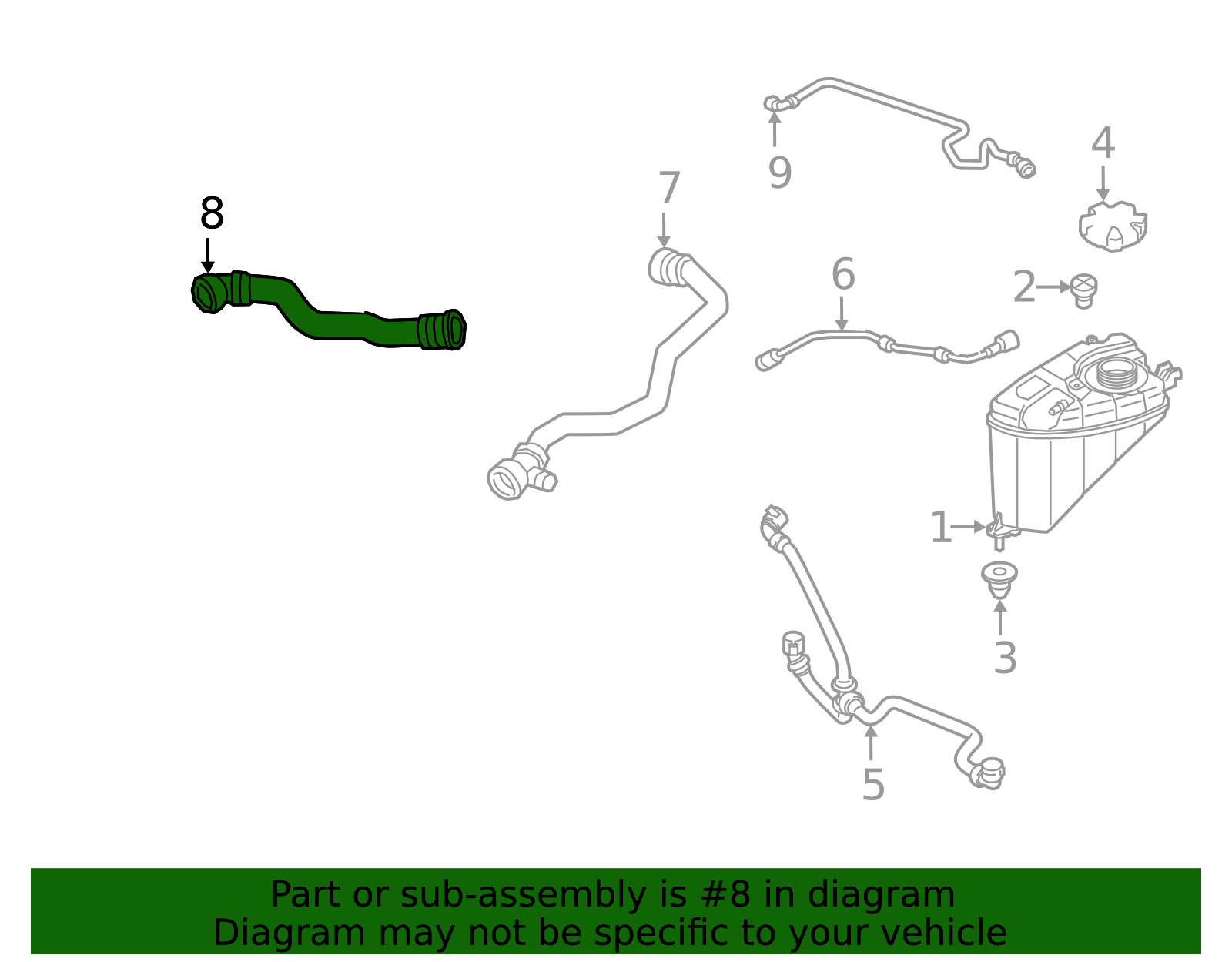 17128602603 - 2017-2020 BMW Lower Hose (17-12-8-602-603) | BMW of South ...
