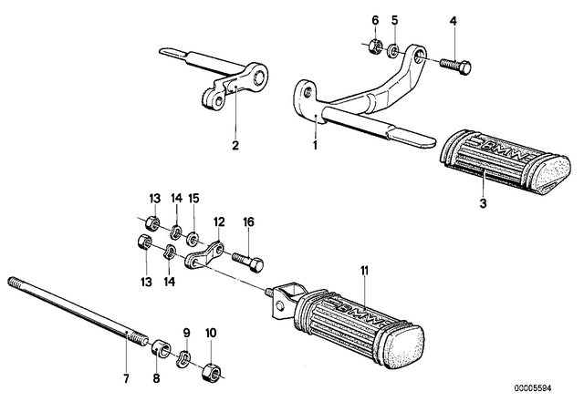 46711234661 - : Footrest for BMW-Motorrad Image