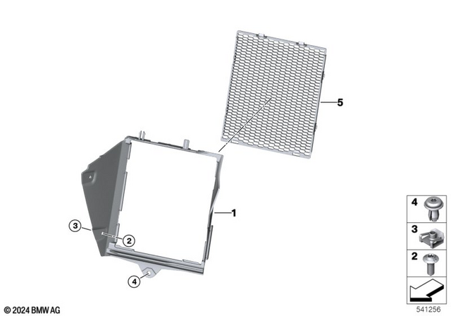 46628829223 - : Air Routing, Radiator, Left for BMW-Motorrad Image