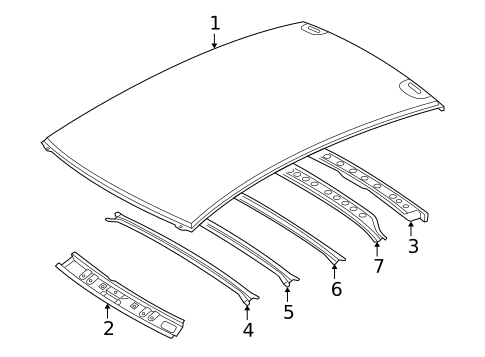 Roof & Components for 2004 Mazda 3 #0