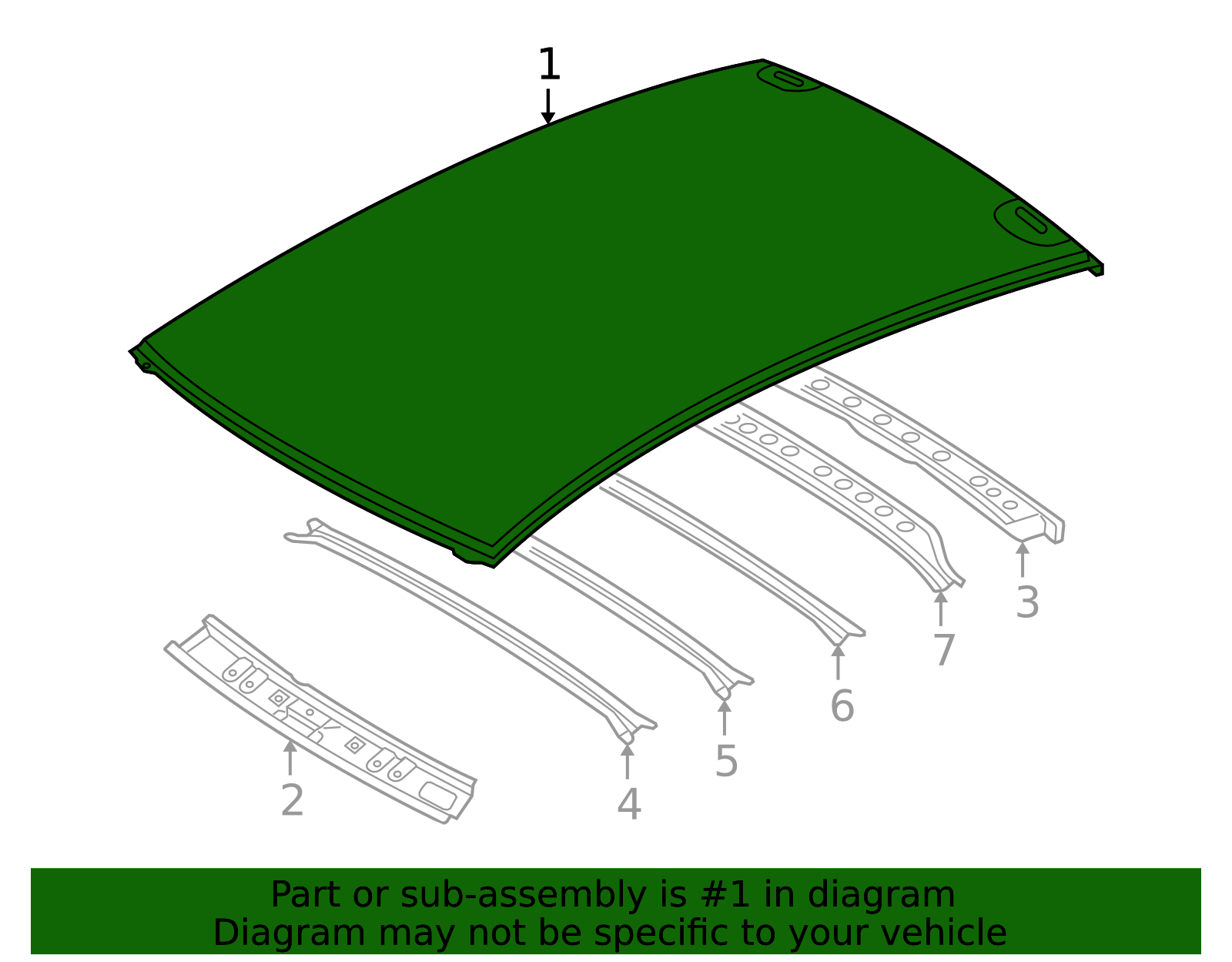 BPYK-70-600 - Roof Panel - 2004-2009 Mazda 3 | Mazda Swag