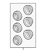 95535191520 - Brakes: Caliper Repair Kit for Porsche: Cayenne, Macan, Panamera, Taycan Image