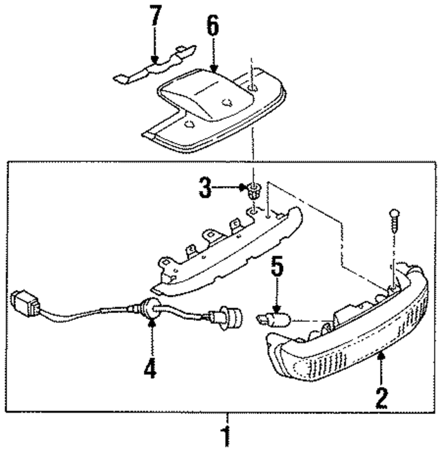 2659074P01 - : Stop Lamp Assembly for Nissan Image