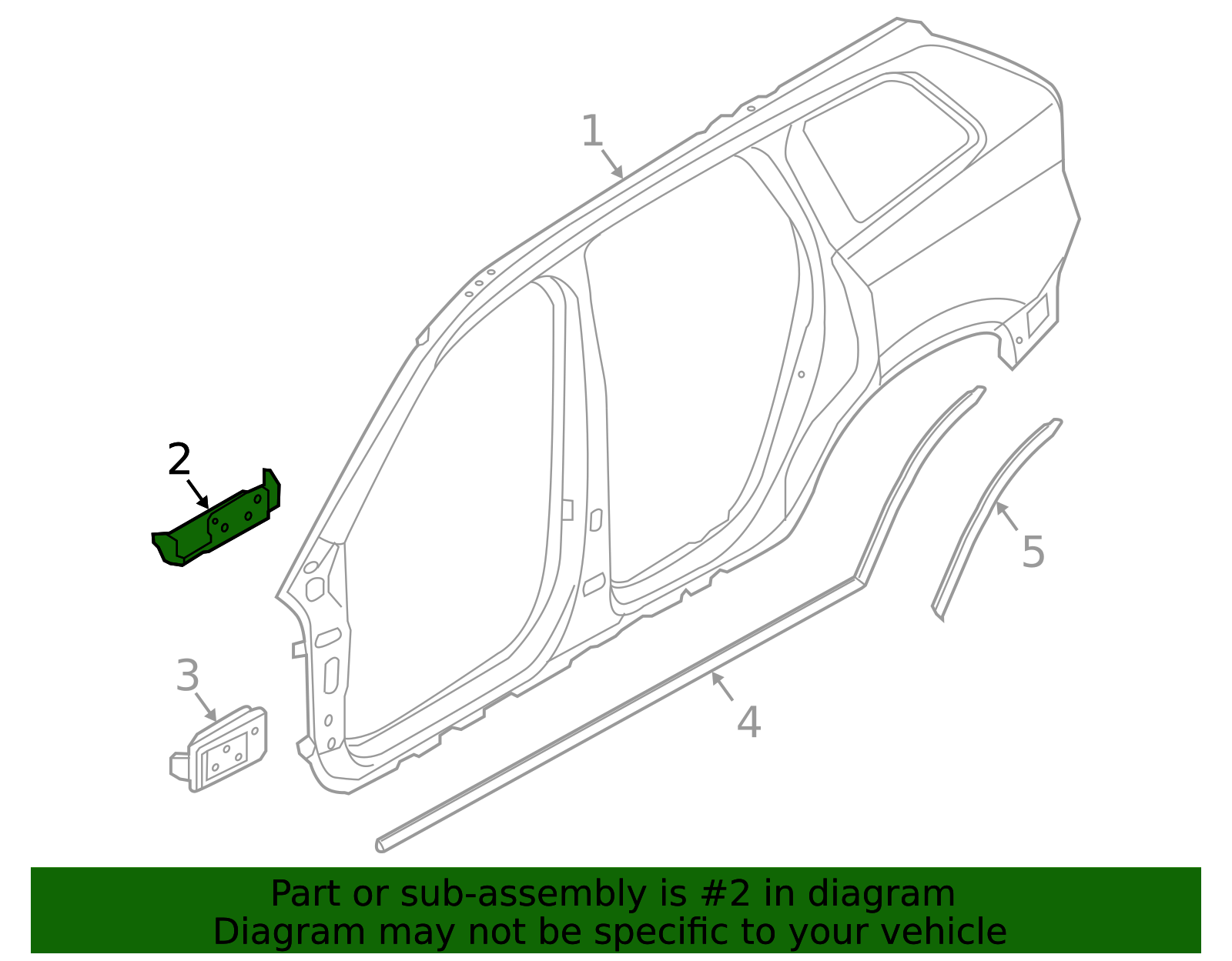 31462239 - Hinge Pillar Reinforced Upper Bracket - 2018-2020 Volvo XC60 ...