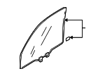 73300SCA305 - Body: Door Glass for Honda: CR-V Image