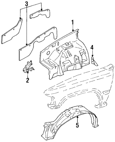 Inner Components for 1995 Toyota Pickup #0