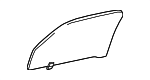 681010C02083 - Body: Door Glass for Toyota: Sequoia, Tundra Image