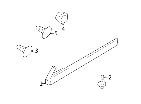 Exterior Trim - Pillars for 2002 Nissan Sentra #0